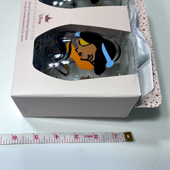 Disney Princess x Magenta - Aladdin / Jasmine Hand Painted Glass Tumbler Set - Picture 5 of 5
